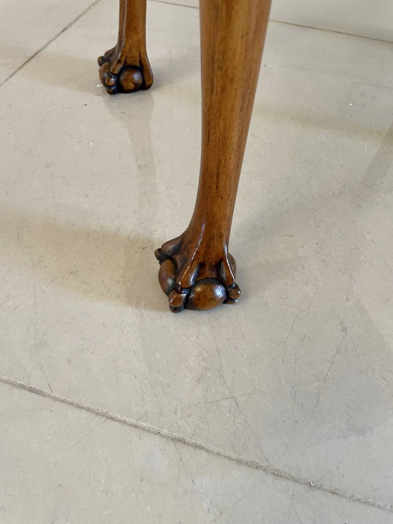 Unusual Antique Burr Walnut Marquetry Inlaid Bureau - Image 10